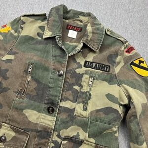 Rothco US Army Camo Canvas Jacket Lined Womens Large Military Field Utility